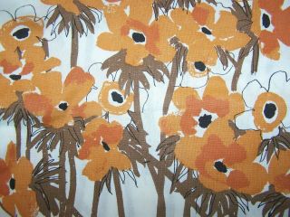 Vintage 9 Vera Neumann Cloth Napkins 16 " X 16 " Field Of Flowers Orange Poppies