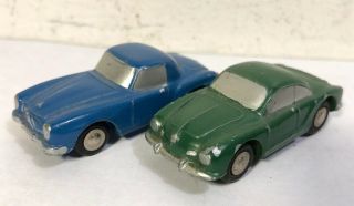 2 Vintage Schuco Piccolo Mercedes 190sl 713 Vw Karmann Ghia 715 Ho 1:87
