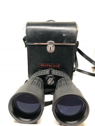 Redfield 10x50 Armor Coated Vintage Binoculars W/ Case