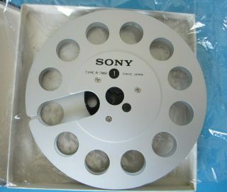 Sony R - 7mb Silver 7 " Metal Reel Vintage Reel To Reel Tape Deck