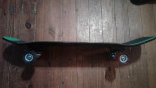 John Lucero Black Label Racing Stripe complete skateboard with Vintage Trackers 2