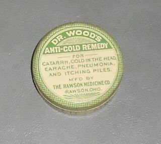 C1920 Antique Medical Tin Dr.  Wood 