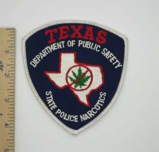 Texas Department Of Public Safety State Police Narcotics Patch Vintage