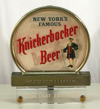 Ruppert Knickerbocker Rog Reverse Glass Cash Register Beer Sign York City Ny