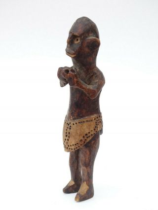 Antique Oceanic Tribal Wood Carved Alter Figure Or Fetish South Seas Palm Wood