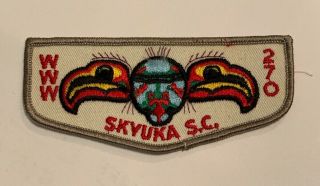 Order Of The Arrow Skyuka Lodge 270 F1a Rare First Flap
