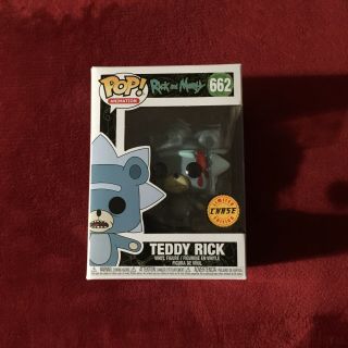 Teddy Rick Rick And Morty 662 Funko Pop Vinyl Figure Limited Chase Edition,  Case