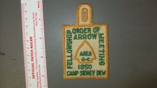 Boy Scout Oa Area 6 - C 1950 Fellowship Camp Sidney Dew 7101ii