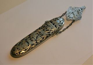 Dated 1901,  George Unite Silver Chatalaine Spectacles Case Etui,  Cond