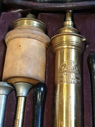 Antique Arnold And Sons stomach pump.  brass and Ebony 48x 30 fine object 2
