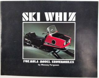 Massey Ferguson Ski Whiz Formula Vintage Snowmobile 1972? Sales Brochure 8 Pgs