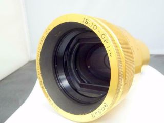 Vintage Isco - Optic Cinema Projection Lens Ultra - Anamorphic Mc 2 X Alloy Body