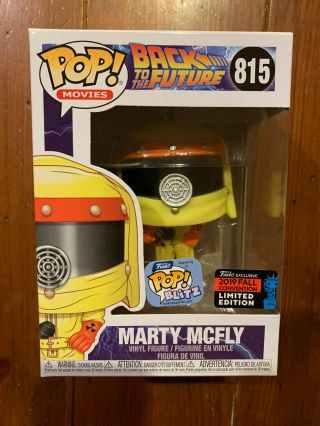 2019 Nycc Funko Pop Marty Mcfly 815 Back To The Future Shared Exclusive