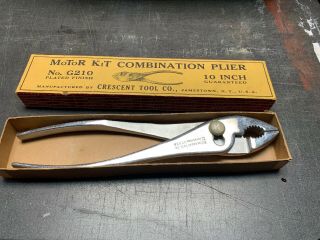 Vintage Crescent Tool Company 210 10 " Slip Joint Pliers.