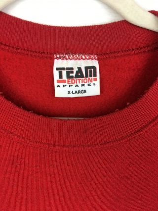 Vintage UGA University Of Georgia Bulldogs Sweatshirt Red Old Mascot Retro XL 3