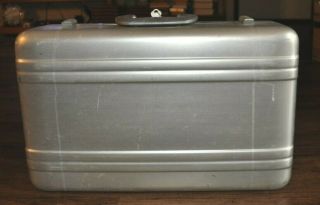Vintage Zero Halliburton Aluminum Suitcase 21 " X 13 " X 6 "