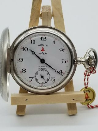 Genie Swiss 17 Jewels Incabloc Mechanical Pocket Watch