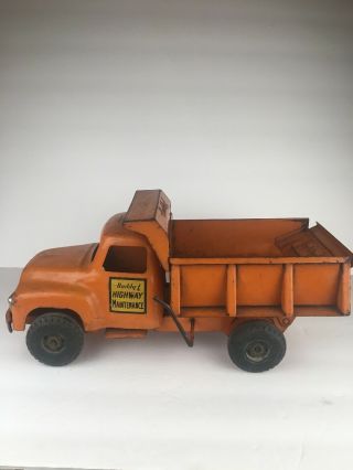 Buddy L Highway Maintenance Dump Truck Vintage Collectable Toy 13 - 1/2 " Long