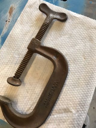 Vintage J.  H.  Williams No.  404 C - Clamp - Deep Throat Clamp - 4 - 1/2” Opening