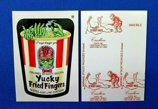 2019 Topps Attacky Packs (mars Attacks) Red Crudlow No.  12 Yucky Fried Fingers