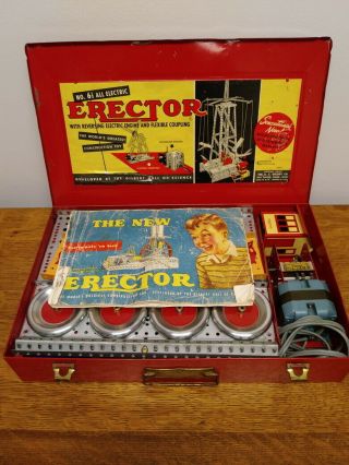 Vintage A.  C.  Gilbert Erector Set 6 1/2 All Electric 100 Complete 11