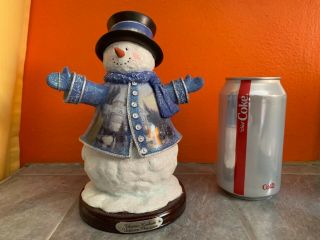 Thomas Kinkade Winter Wonderland 1st Issue Victorian Christmas Snowman Figurine