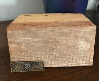 Vintage White House Material Removed In 1950 Piece Of Wood With Plaque