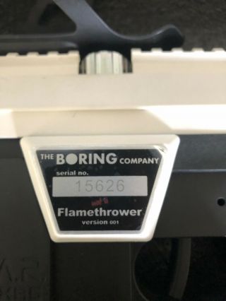 The Boring Company Not - a - Flamethrower - w/ Boring Company Fire Extinguisher 2