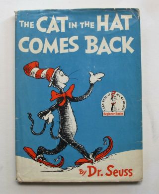 Dr.  Seuss Signed - The Cat In The Hat Comes Back - Hardcover With Dust Jacket