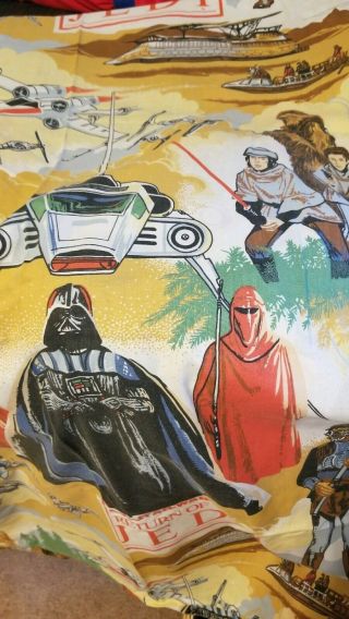 Vintage Star Wars Return Of The Jedi Twin Bed Sheet Set And Blanket