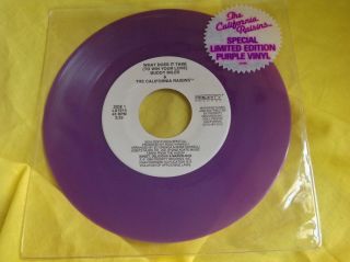 Rare 1988 Purple Vinyl Soul 45 : Buddy Mills & The California Raisins I Got You