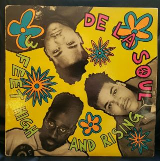 1989 De La Soul 3 Feet High And Rising Og Pressing Vinyl Vg/vg,  (tb 1019)