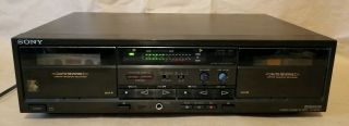 Vintage Sony Tc - Wr520 Dual Stereo Cassette Deck Tape Player - Belts,  Fuses