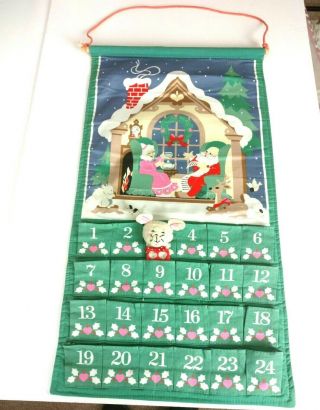 Vintage 1987 Avon Advent Calendar Countdown To Christmas With Mouse