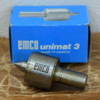 Emco Unimat 3 Revolving Centre W/double - Ball Drive 150270 Vintage W/box 150 - 270