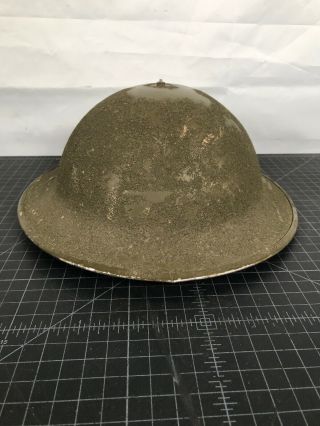 British Ww2 Brodie Doughboy Helmet Greek Lend Lease 1941