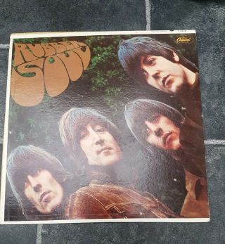 The Beatles Rubber Soul Rare Us Mono 1965 1st Press Rare Label Misprint