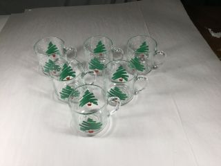 6 - Mugs Dayton Hudson 1988 Holiday Christmas Tree Confetti Glasses