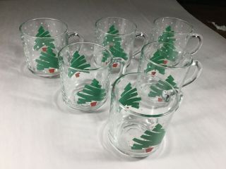 6 - Mugs Dayton Hudson 1988 Holiday Christmas Tree Confetti Glasses 2
