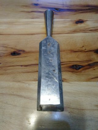 Vintage Dunlap U.  S.  A.  1 - 1/2 " Socket Chisel 7 - 3/4 " Long Old Woodworking Tool