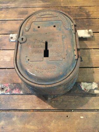 Vintage York City Grand Central Park Ave Fire Alarm Box Cast Iron