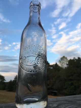Early Straight Side Pepsi Cola Bottle Double Richmond Virginia Slug Plate