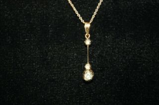 Georgian 18k Gold Silver Rose Cut Diamond Pendant