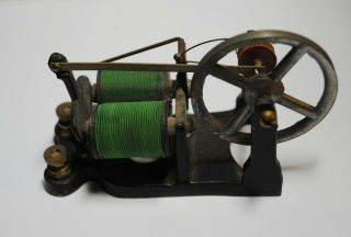Mesco Style - Antique Toy Flywheel Electric Motor Steam Engine -