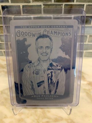 Rob Paulsen 2019 Ud Goodwin Champions Voice Actor Cyan Printing Plate 1/1