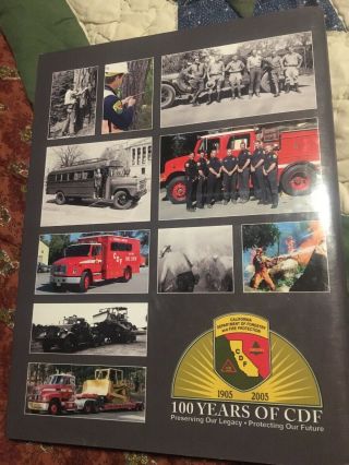 Cdf California Dept Of Forestry & Fire 100 Years Of Cdf Book