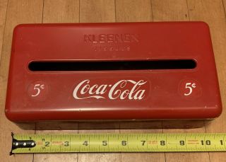 Vintage Coca Cola Metal Tissue Kleenex Box Old Adv Sign Cooler Tin 2