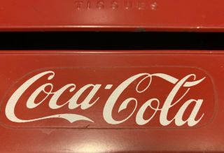 Vintage Coca Cola Metal Tissue Kleenex Box Old Adv Sign Cooler Tin 3
