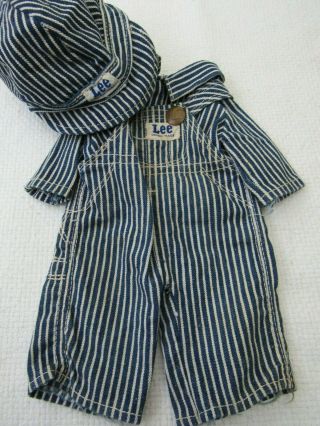 Vintage Buddy Lee Railroad Conductor Union Made Outfit Overalls,  Shirt And Cap