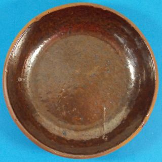 Antique Early American Redware Plate Or Dish 7 "